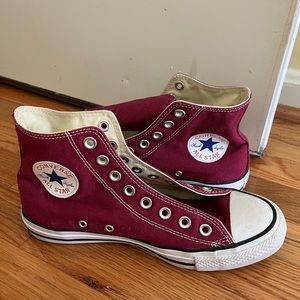 Raspberry Converse. Women’s Size 9.